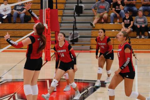 Hannah Holzbauer, Brianna Fuchs, Hayden Knudsen, and Ashlyn Koupal.
