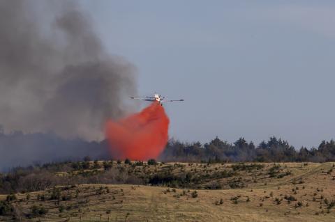 MULTIPLE DEPARTMENTS RESPOND TO 265-ACRE FIRE