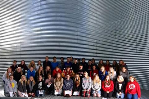CHOIR EXPERIENCES ACOUSTICS OF EMPTY GRAIN BIN