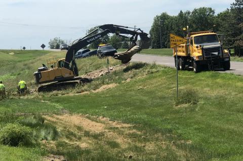 DOT BEGIN WORK ON CULVERT