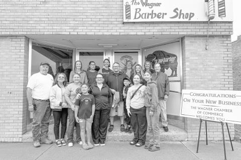The Wagner Chamber of Commerce held a ribbon cutting last week for Sioux Barber, LLC.