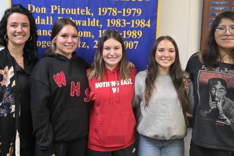 Rachel Woods, Shana Lensing, Brooklyn Nielsen, Addison Cuka, and Kyliana Lovell. Courtesy Photo.