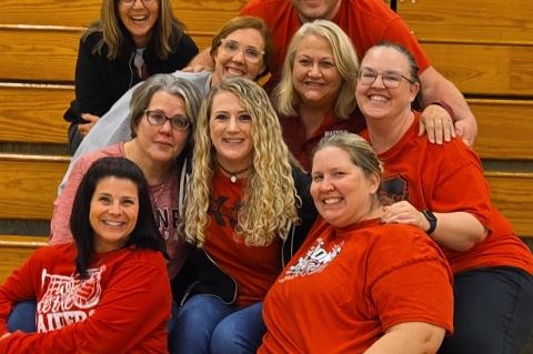 Pictured are, back row from left: Ericka Kotab and Chancy Hansen; third row: Emily Janak, Jody Kocer and Anna-Kari Folden; second row: Rebecca Jensen and Brittany Beeson; front row: Nicole Whitney and Julie Ramsdell. Not pictured, Missy Slaba.