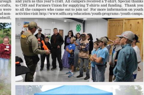 BON HOMME COUNTY FARMERS UNION DAY CAMP HELD