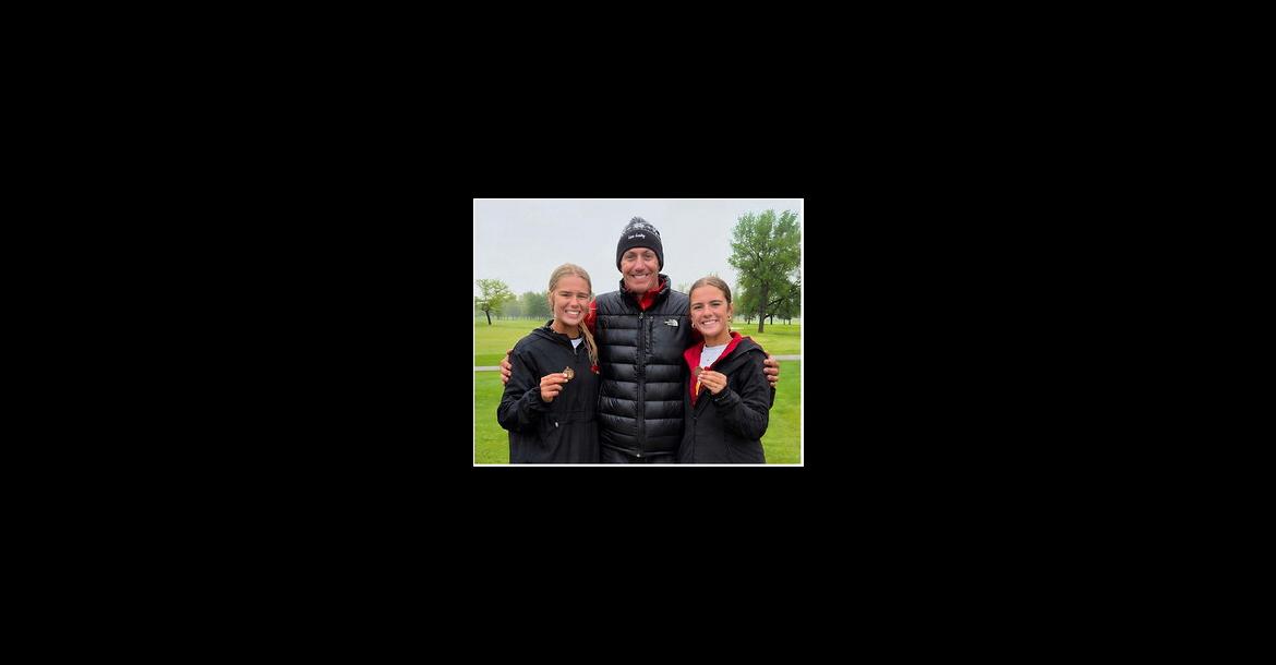 Sisters Rowan and Raegan Brandt of the Avon golf team punched their ticket to the State B Golf Tournament after strong performances at Region competition. Raegan earned 11th place with a score of 101, and Rowan earned 12th with a score of 102. The duo will compete at the State Meet June 1-2 in Brookings. Courtesy Photo