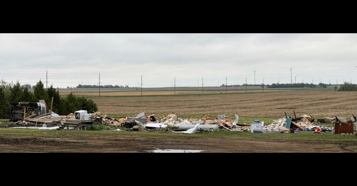 POWERFUL STORM LEAVES TRAIL OF DESTRUCTION ACROSS AREA