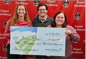 MODERN WOODMEN MAKE DONATION TO AVON PLAYGROUND FUND