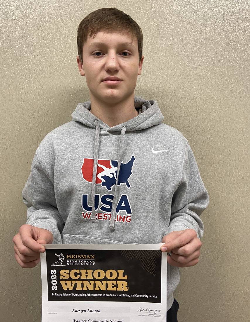 LHOTAK WINNER IN THE HEISMAN HIGH SCHOOL SCHOLARSHIP COMPETITION AWARD