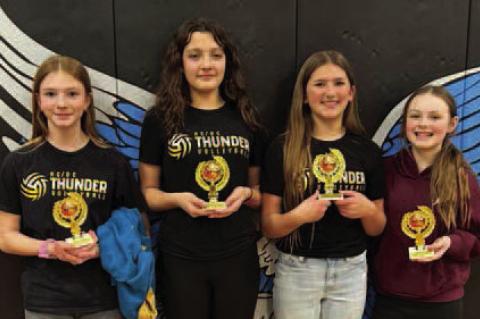 Sixth grade participants were Ella Swanson, Bella Johanneson, Madelyn Ronfeldt, and Addisyn Deurmier.