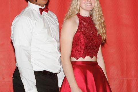 2020 HOMECOMING CORONATION HELD QUEEN ABBY BRUNSING & KING SIMON FREIER