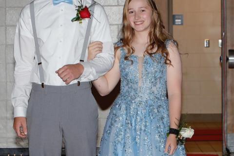 2020 HOMECOMING CORONATION HELD QUEEN ABBY BRUNSING & KING SIMON FREIER