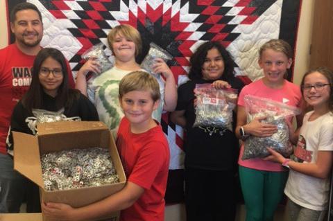 11 BOXES OF TABS COLLECTED FOR TABS FOR TALIA