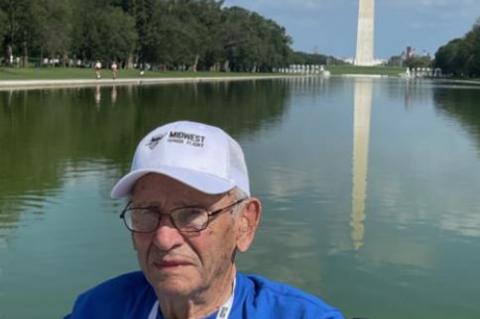 JOE STEDRONSKY OF WAGNER TAKES MIDWEST HONOR FLIGHT