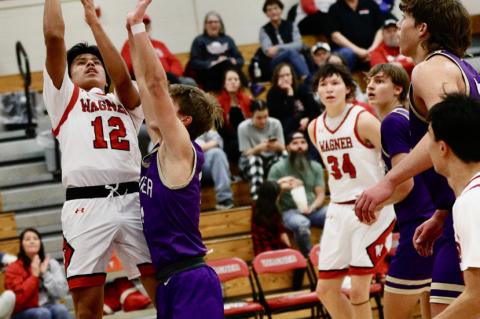 Carlos Galindo up for a jump shot.