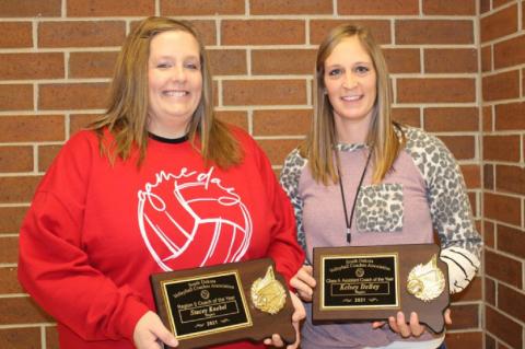 WAGNER COMMUNITY SCHOOL VOLLEYBALL COACHES RECOGNIZED 