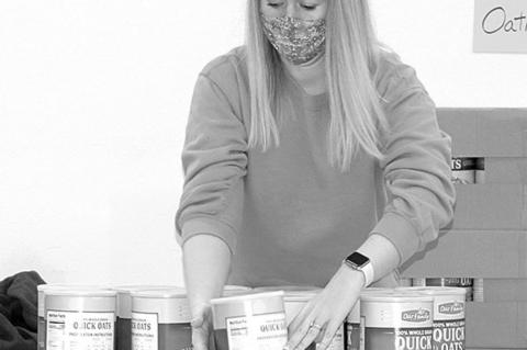 FOOD PANTRY ASSISTS 225 HOUSEHOLDS TO HAVE A HAPPIER HOLIDAY