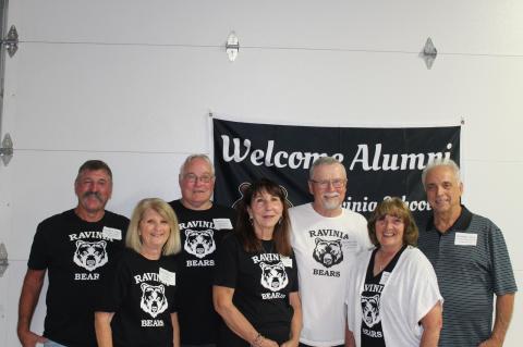 Classes of 1972 and 1973, Mike Chytka, Jan (Barkley) Martin, Butch Martin, Pam (Crisman) Bastemeyer, Ernie Ray Bures, Carol (Hrdlicka) Slaba, Ron Reinschmidt.