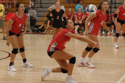 LADY RAIDERS PUT AWAY CUBS IN 3 SETS