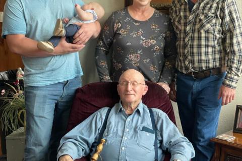 FIVE GENERATIONS GATHER