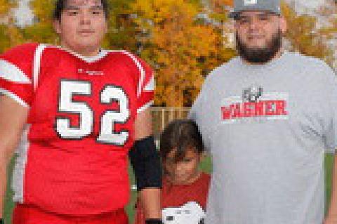 WAGNER SENIORS RECOGNIZE THEIR PARENTS AT HALF TIME