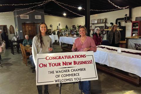 NEW BUSINESS JOINS WAGNER COMMUNITY