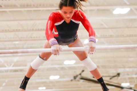 WAGNER BON HOMME GYMNASTS PLACE 2ND AT HOME INVITE