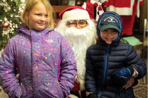 SANTA MAKES A STOP IN WAGNER