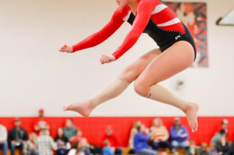WAGNER BON HOMME GYMNASTS PLACE 2ND AT HOME INVITE