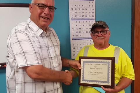 WAGER CITY RECOGNIZES RETIRING EMPLOYEES