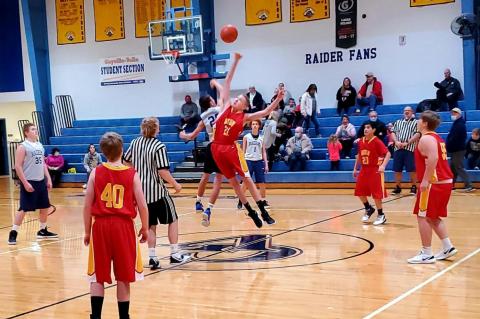 JUNIOR HIGH BOYS BASKETBALL TEAM COMPETES IN LOCAL CONTESTS