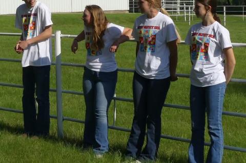 Andes Central FFA members who participate in 4-H.