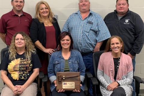 STATE AWARD EARNED BY ANDES CENTRAL SCHOOL BOARD FOR EFFORTS TO ENHANCE KNOWLEDGE