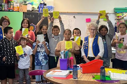 WAGNER AMERICAN LEGION AUXILIARY PURCHASES DICTIONARIES FOR 3RD GRADERS
