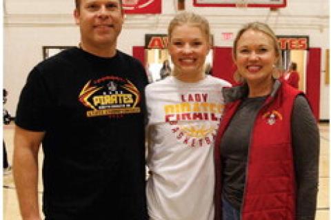 AVON SENIOR GIRLS BASKETBALL PLAYERS RECOGNIZED