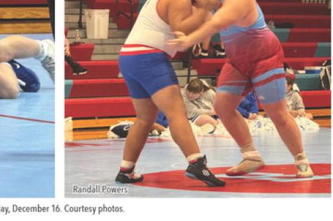 Randall Powers Bon Homme/Avon hosted a girls and boys wrestling quad on Tuesday, December 16. Courtesy photos.