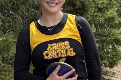 Thursday, April 17, Lily Muckey set a new AC/DC discus record at the MS SCC meet, with a throw of 85' 8'. (Old record- 81' - 2016).