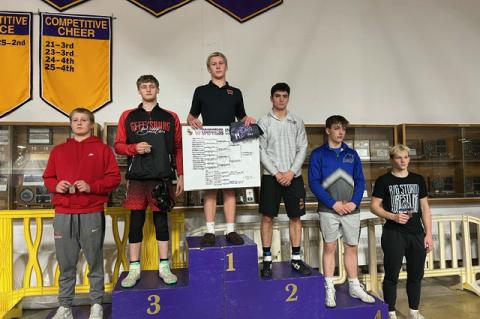 Thayne Tjeerdsma placed 1st in his weight bracket.