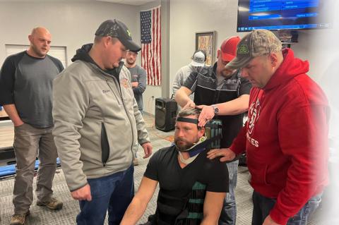 TRAINING AND CERTIFICATION HOSTED BY WAGNER FIRE DEPT