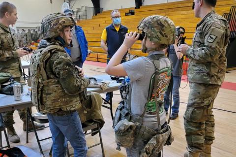 WAGNER CUB SCOUTS TOUR NATIONAL GUARDS