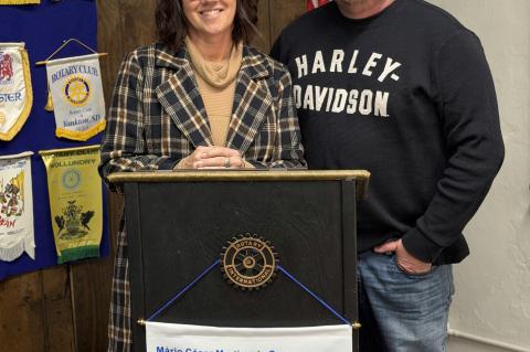 Rotarian Bill Frei with his wife, Patty, gave the program for the day. Courtesy Photos