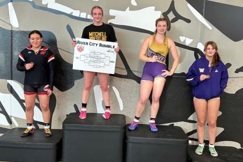 Jaylecia Powers placed 3rd in her weight bracket.