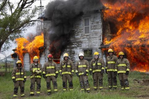 FIRE DEPARTMENT HOLD CONTROLLED BURN