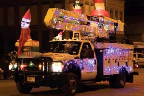 PARADE OF LIGHTS FILLS THE STREETS