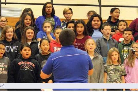 WAGNER COMMUNITY SCHOOL VETERANS DAY PROGRAM HELD
