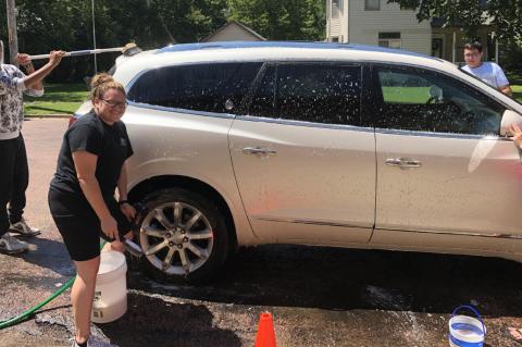 WAGNER BOYS & GIRLS CLUB HOLD CAR WASH