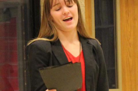 LOCAL ORAL INTERP STUDENTS ADVANCE TO REGION CONTEST