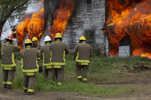 FIRE DEPARTMENT HOLD CONTROLLED BURN