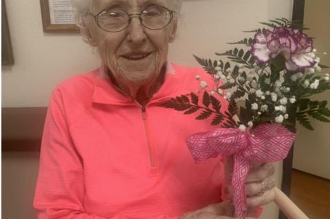 COMMUNITY PROVIDES FLOWERS FOR RESIDENTS