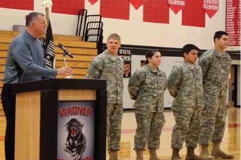 WAGNER COMMUNITY SCHOOL VETERANS DAY PROGRAM HELD