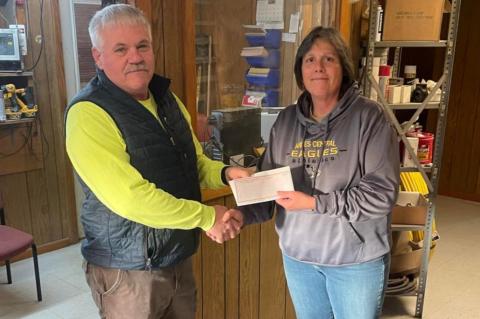 BUSINESSES DONATE TO THE LOCAL FIRE DEPARTMENT